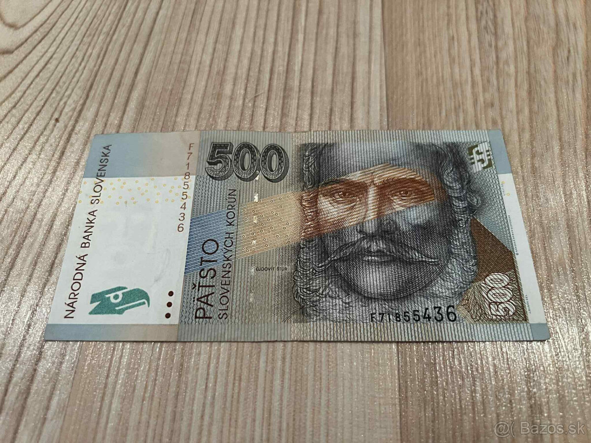 Slovenské bankovky 500 SK - 19