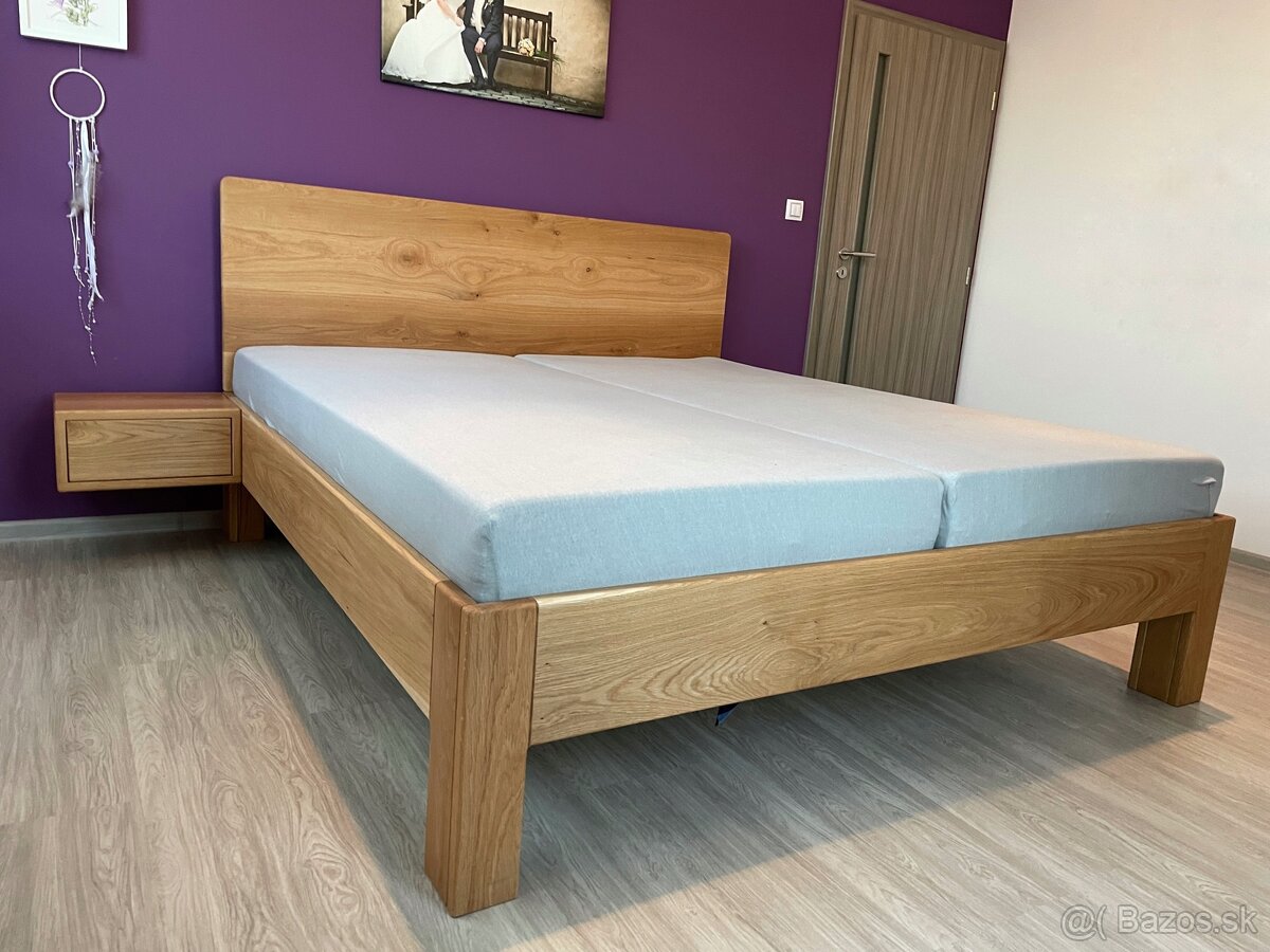 Dubová posteľ 180x200cm - 19