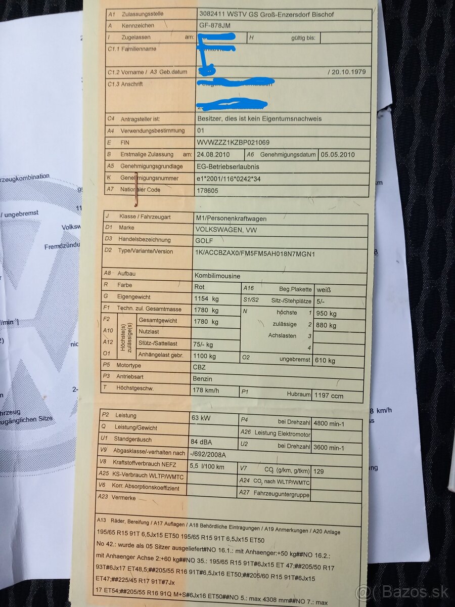 VW Golf 6, 1.2 TSi, 63 kW. Rok 2010 - 19