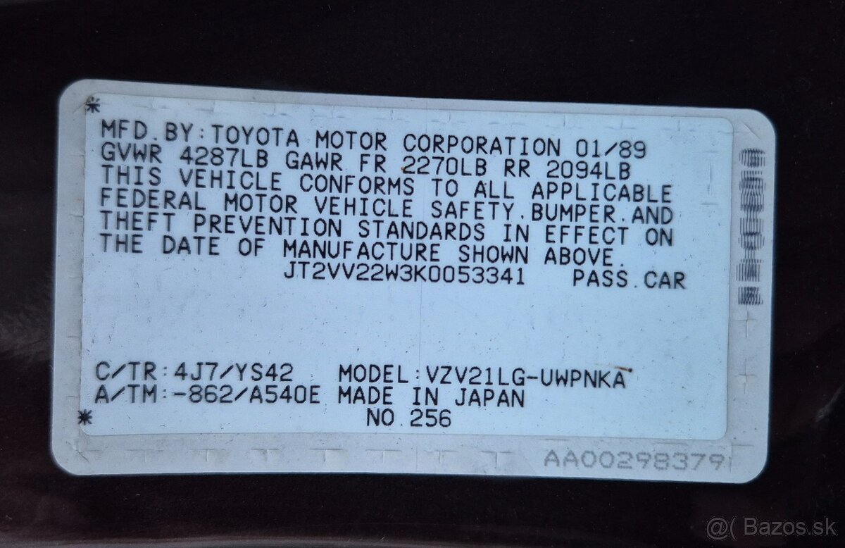 PREDÁM TOYOTA Camry LE 2.5 V6 - 19