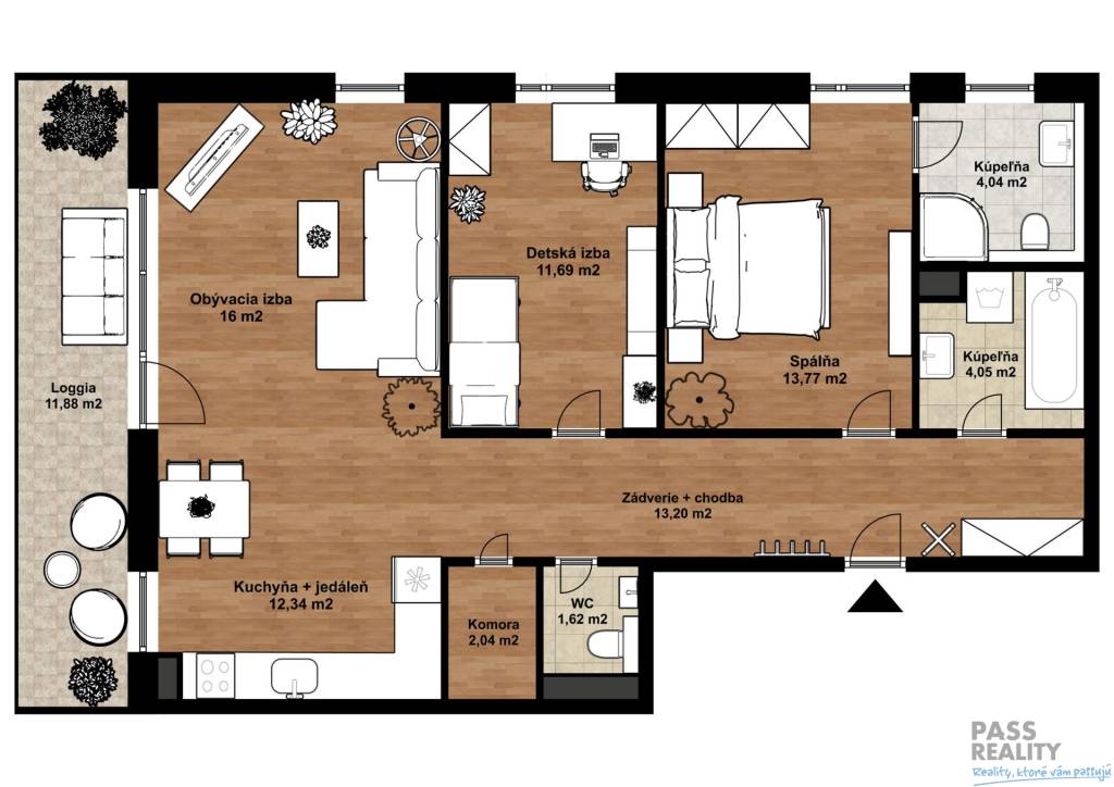 NA PRENÁJOM 3 iz.byt v novostavbe, zariadený, klimatizácia, - 19