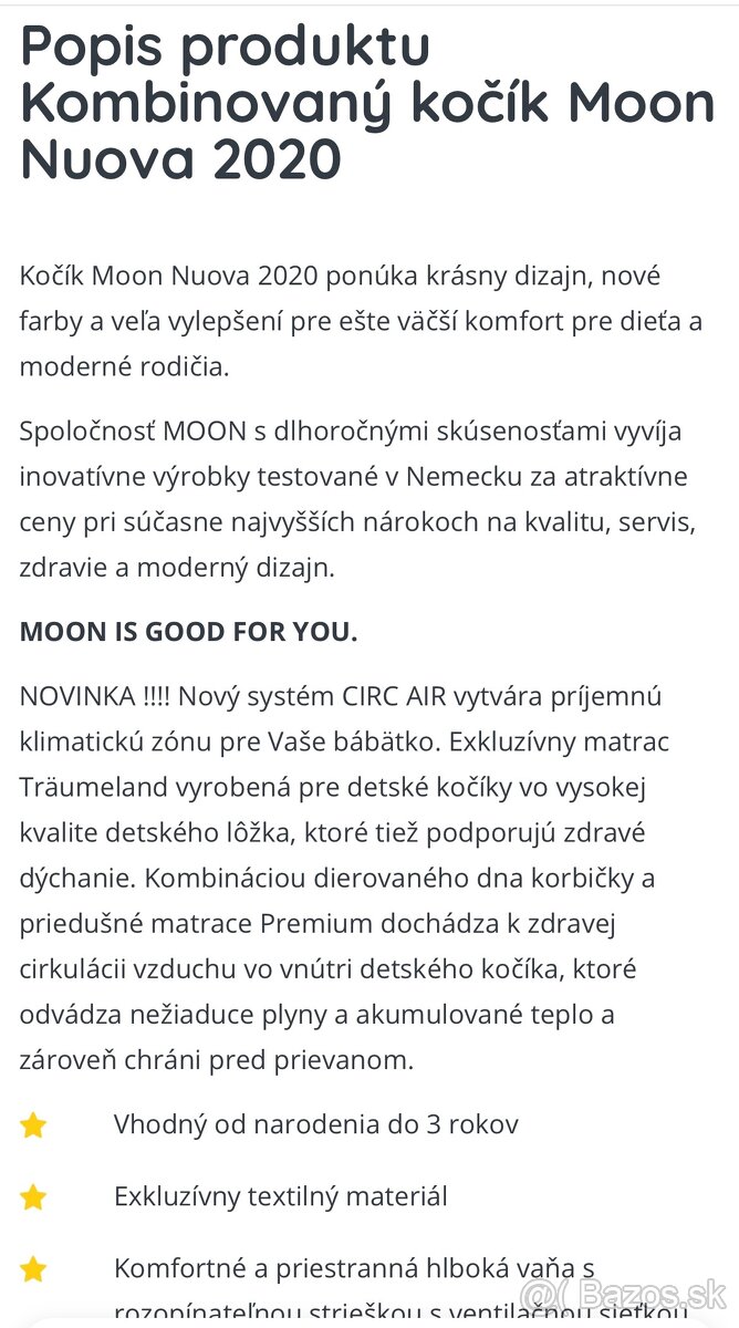 Kočík moon nuova a vajíčko cybex Anton M - 19