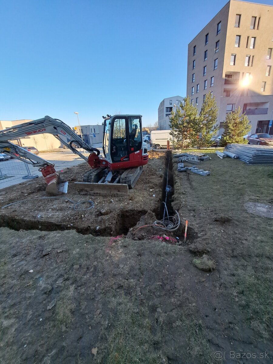 Zemné a výkopové práce,búracie práce, autodoprava, minibager - 19