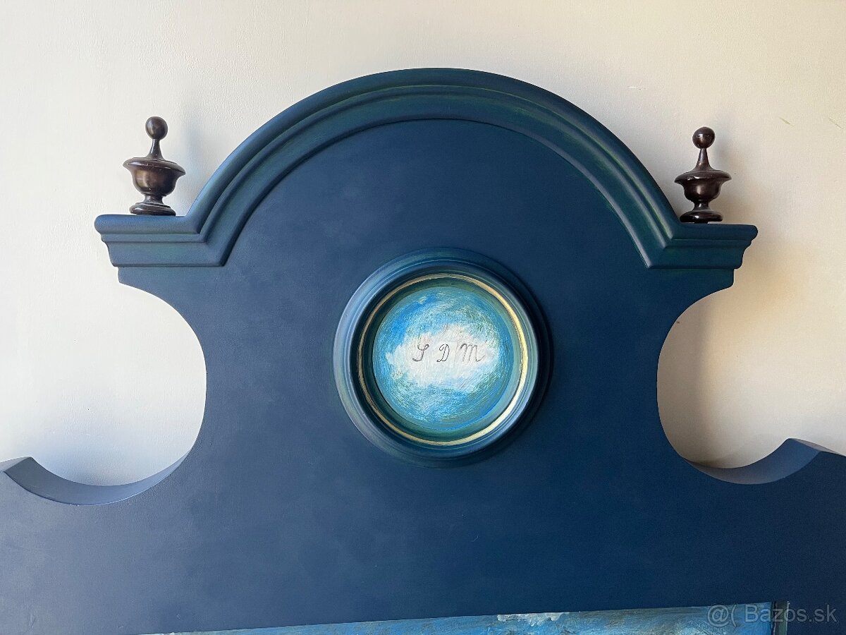 Neobaroko stará posteľ 90x200cm - 19