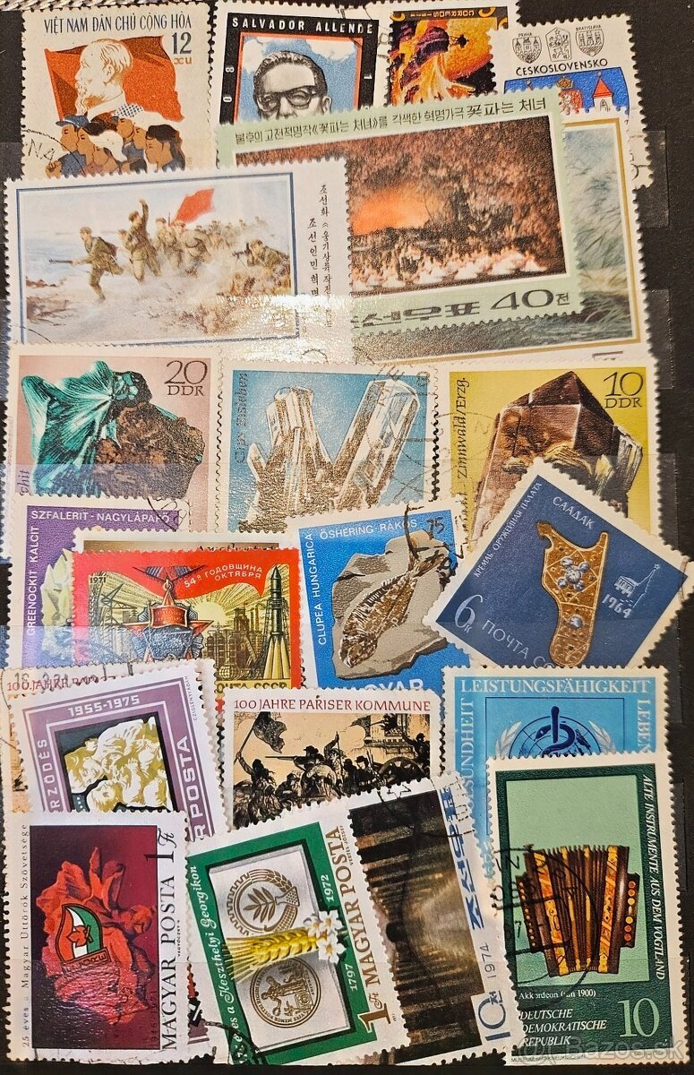 Poštové známky 1 - 19