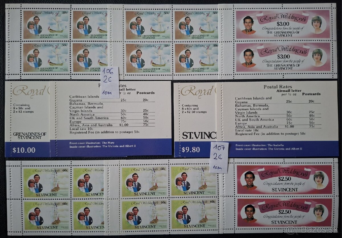 Postove znamky 10 (109poloziek) - 19