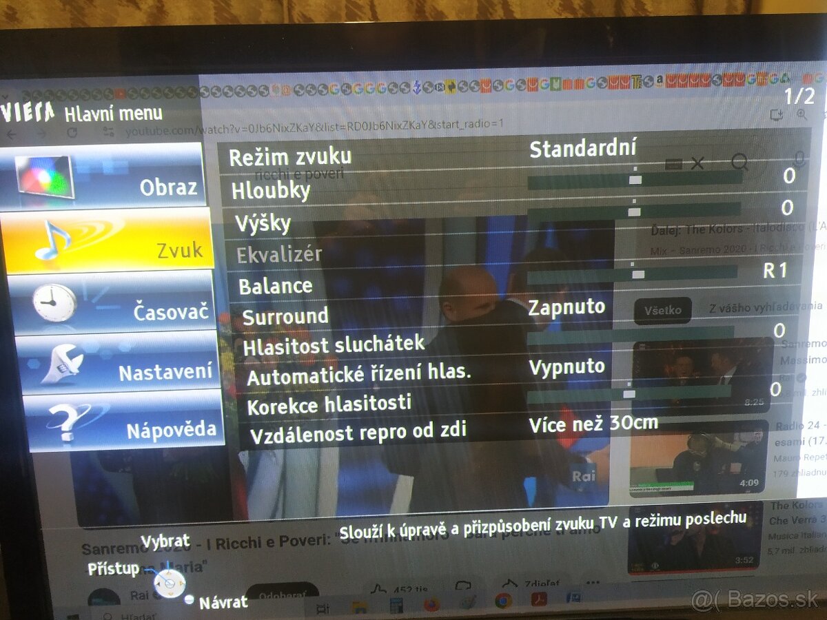 Televízor Panasonic. Plazma. 42“. 107 cm. Dialkové. - 19