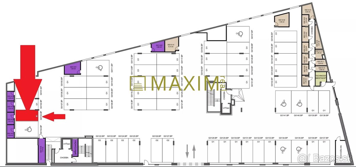 V projekte Jégého alej V 2 izbový apartmán na ulici Trnavská - 19