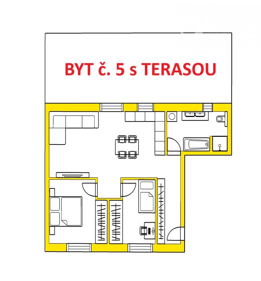 Novostavby bytov s terasou, parkovaním, Novoveská Huta - 19