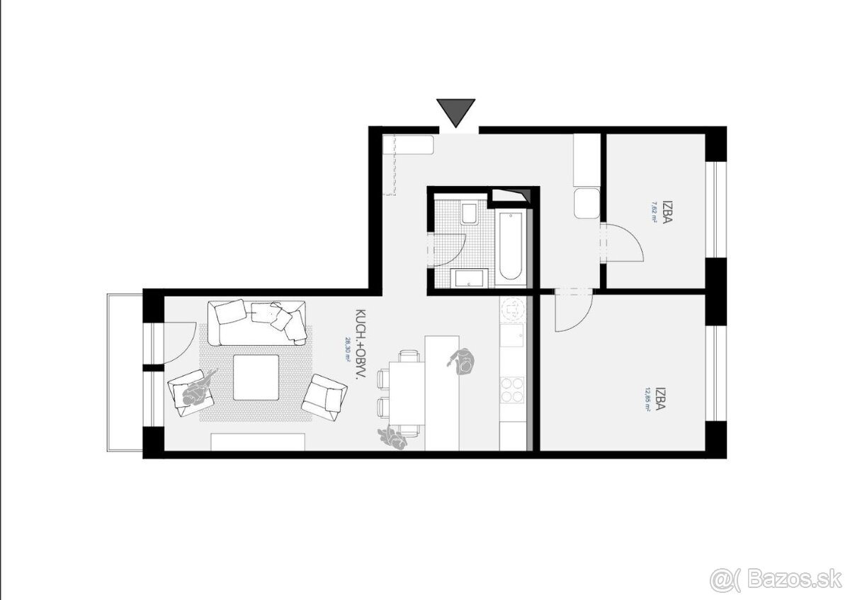 Úžasný 3 izbový byt s balkónom Rumančeková 48 - Ružinov - 19