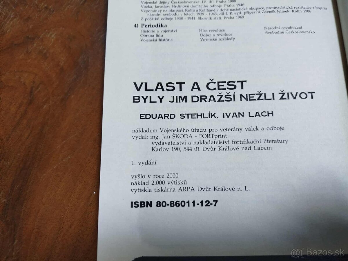 Vlast a čest byly jim dražší nežli život--2000--Eduard Stehl - 19