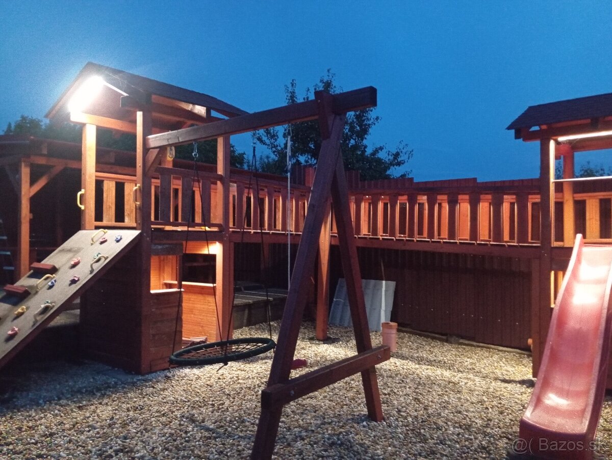Detské ihrisko hojdačka šmýkačka detské preliezky a domčeky - 19