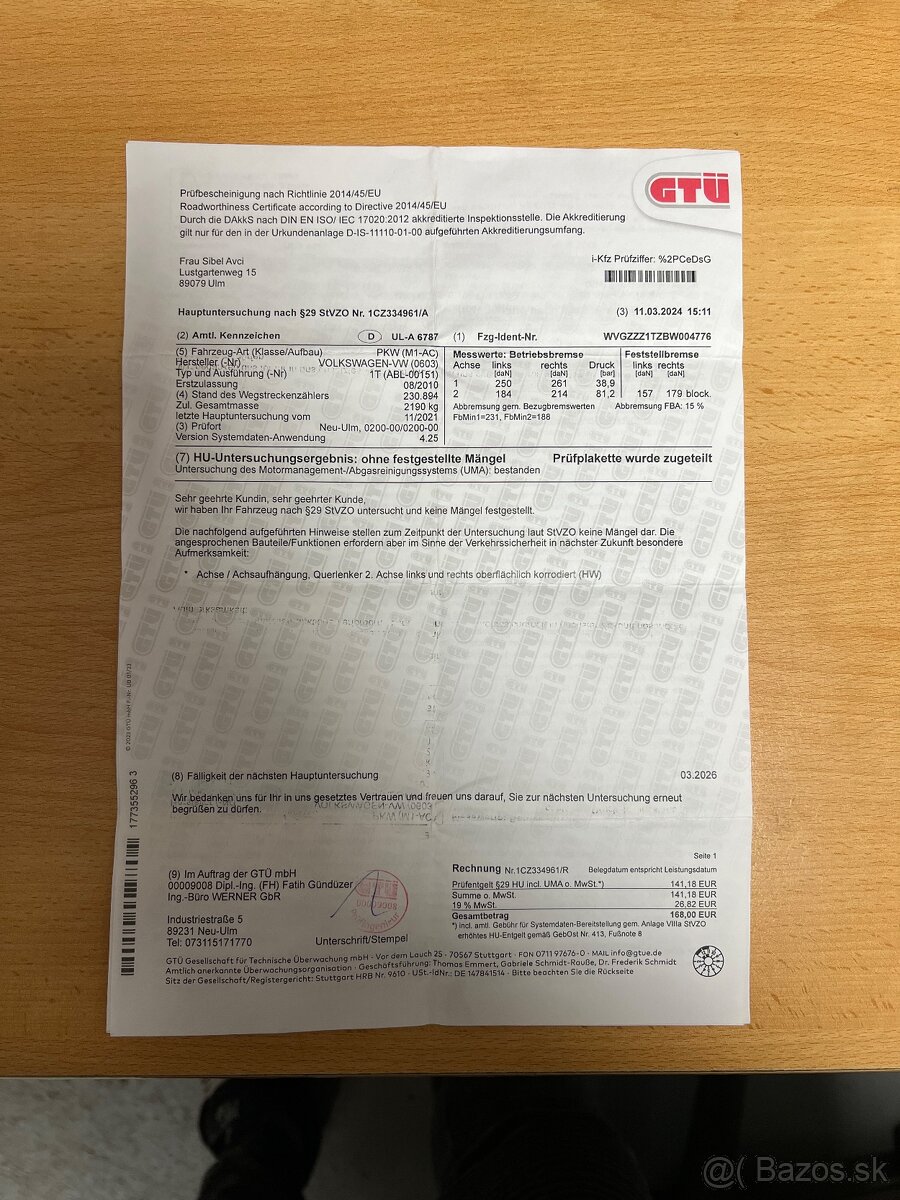 PREDAM VOLKSWAGEN TOURAN 2.0TDi 103kW CFHC dovoz DE - 19