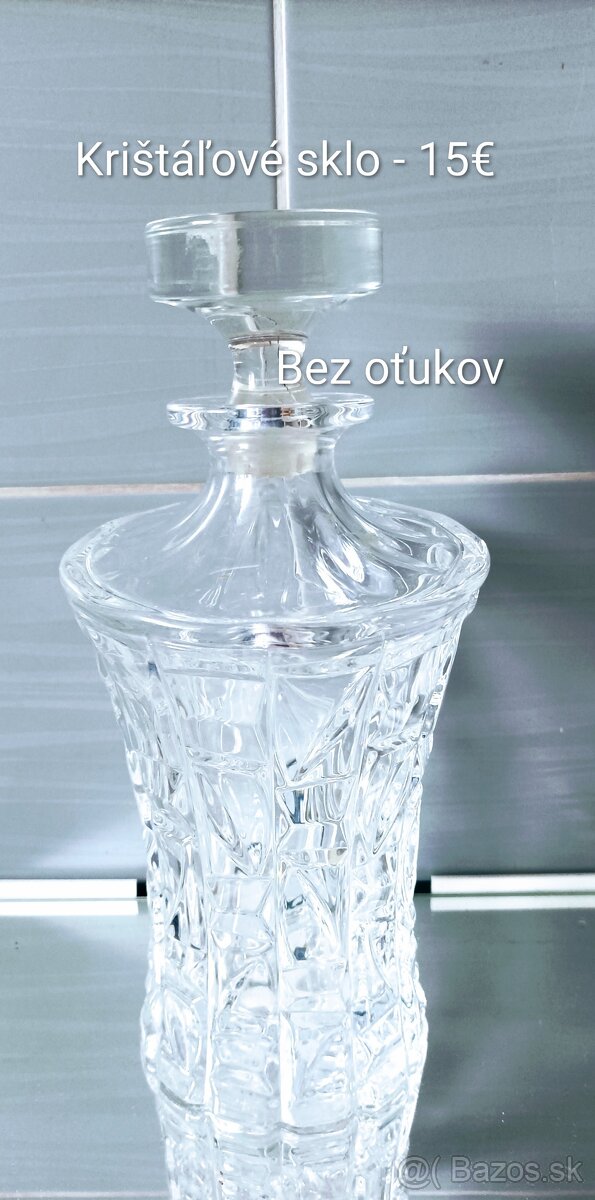 Retro sklo - vázy, košíky, misa - 19