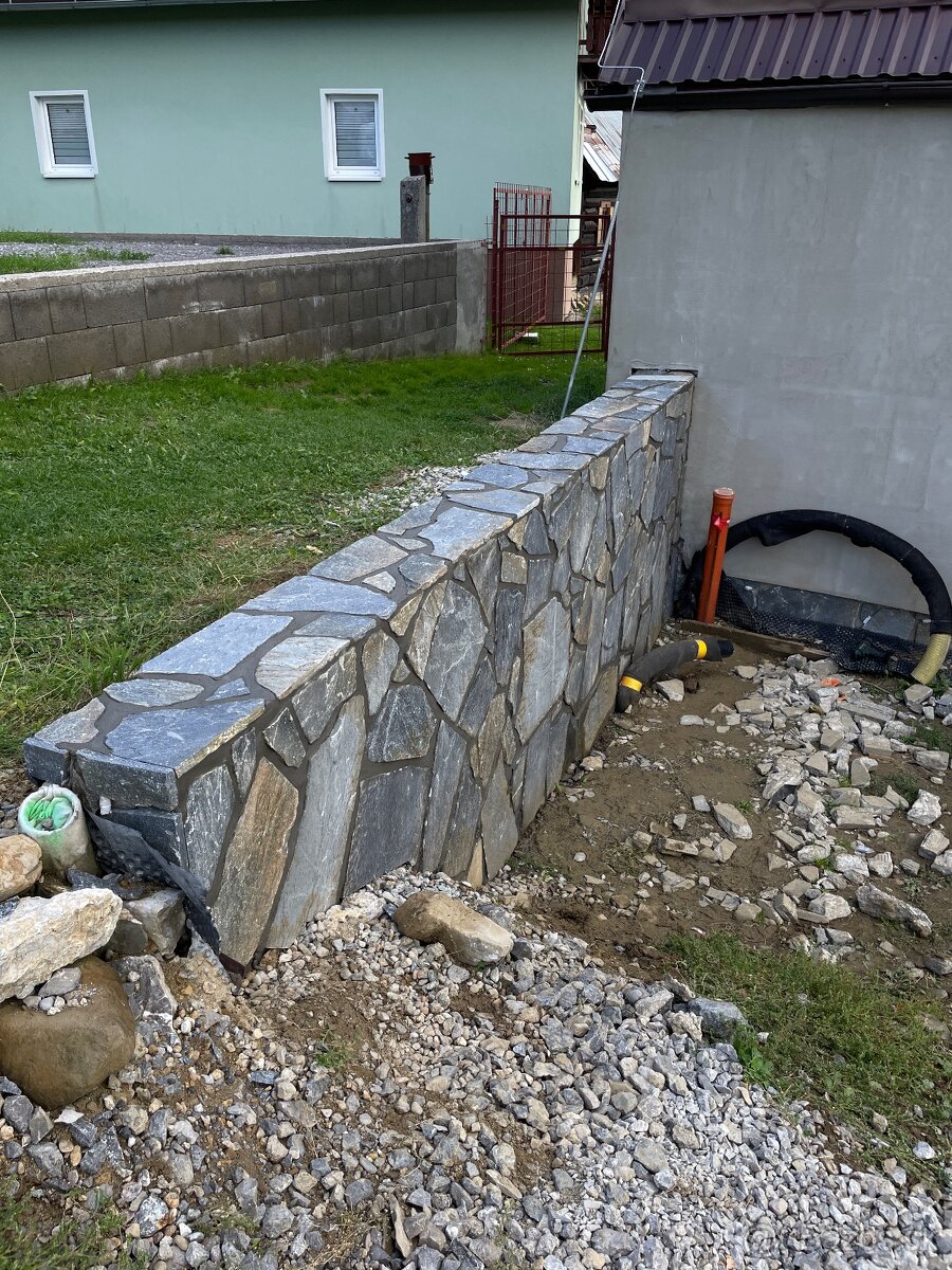 Kamenárske práce, oporné múry, chodníky a svahy z kameňa, - 19