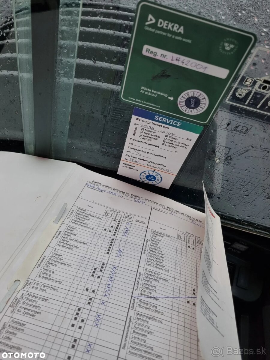 Pásové rýpadlo Kubota KX080-4 s dlhým ramenom 8,5 t PLUS. Ak - 19