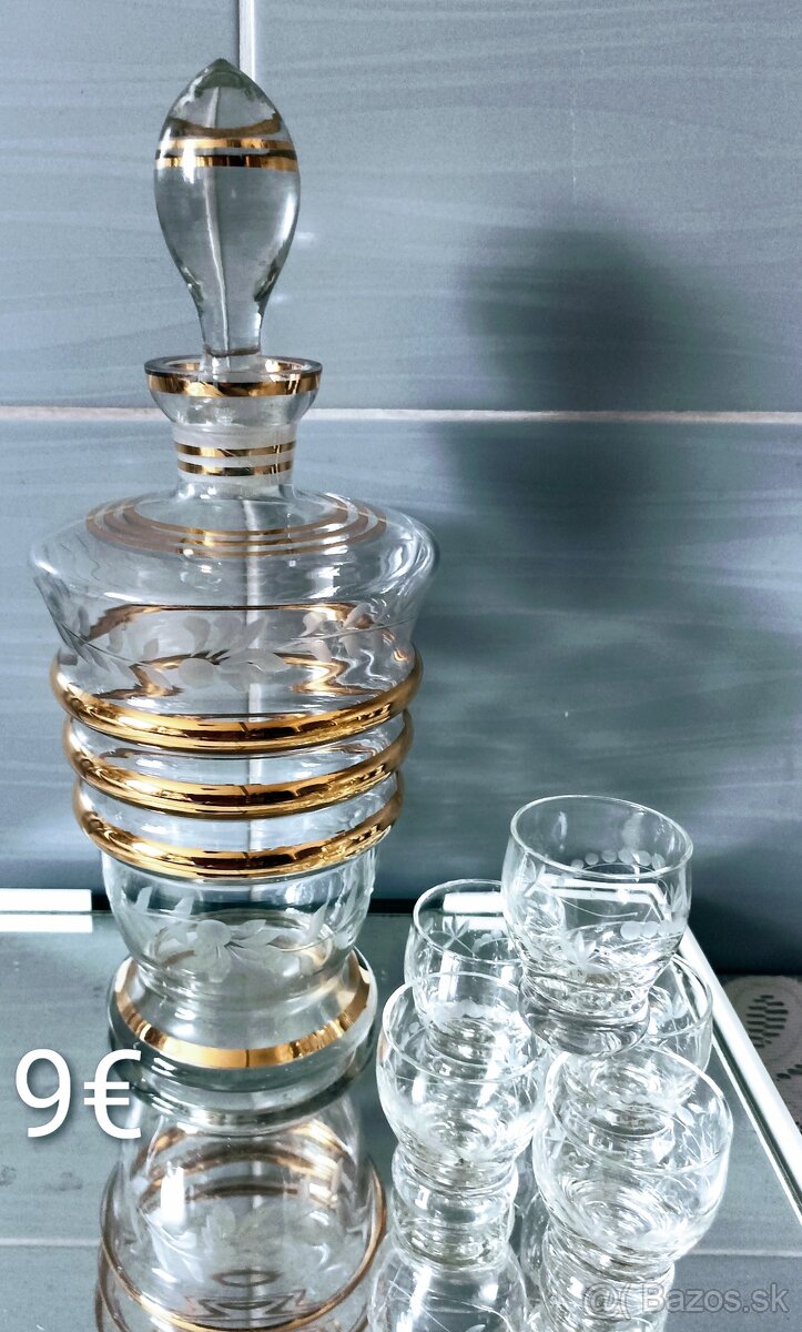 Krištáľová karafa, džbán - 19