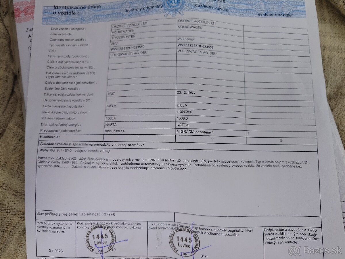 Vw T3 bus 1,6 Td - 19