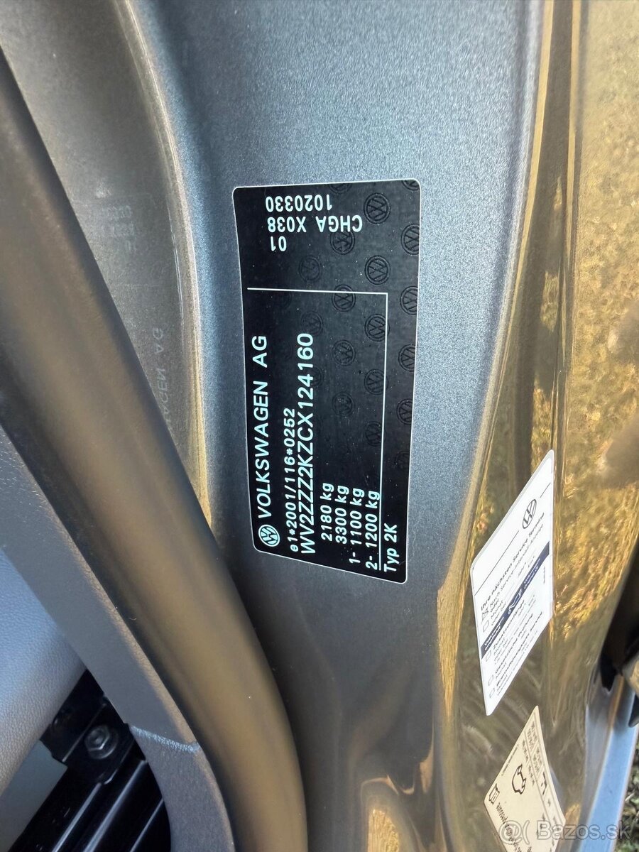 VW CADDY 1,6 MPI BEN/LPG - 75 kW, TOP KM - 19