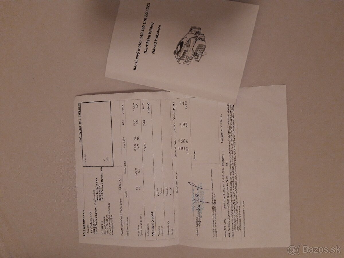 Predám malotraktor dom.výroby,6 ročný, motor 4-takt,210cm3 - 19