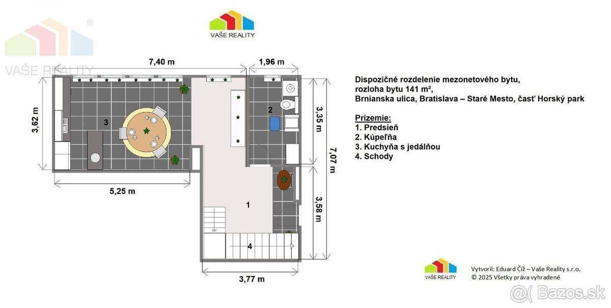 Mezonet v srdci Horského parku, 141 m², priestor, svetlo a n - 19