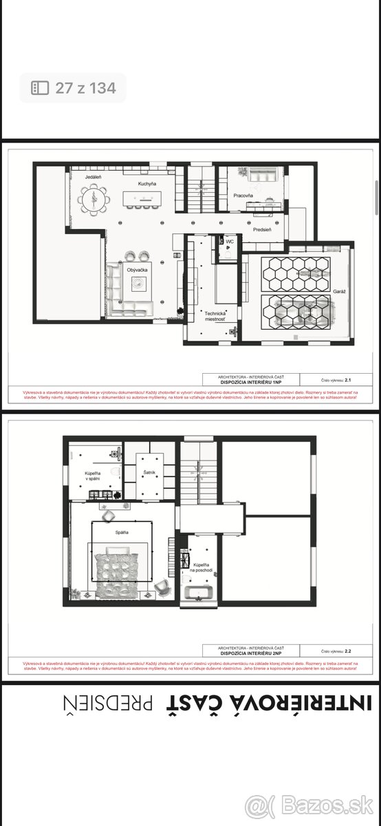Predám rozostavaný luxusný RD v obci OPOJ - 19
