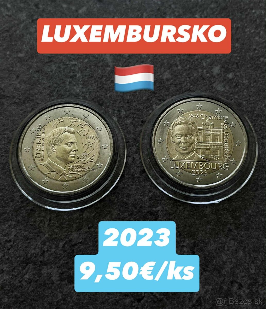 Luxembursko - 2 eurové mince - 19