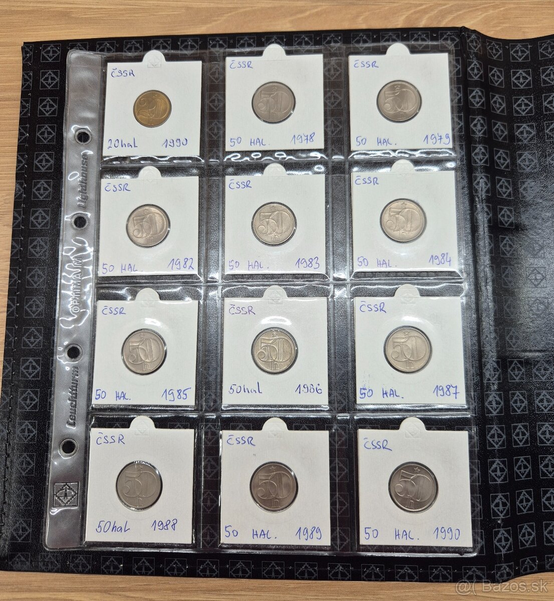 Album Optima s kazetou + mince ČSR, ČSSR, SR - 19
