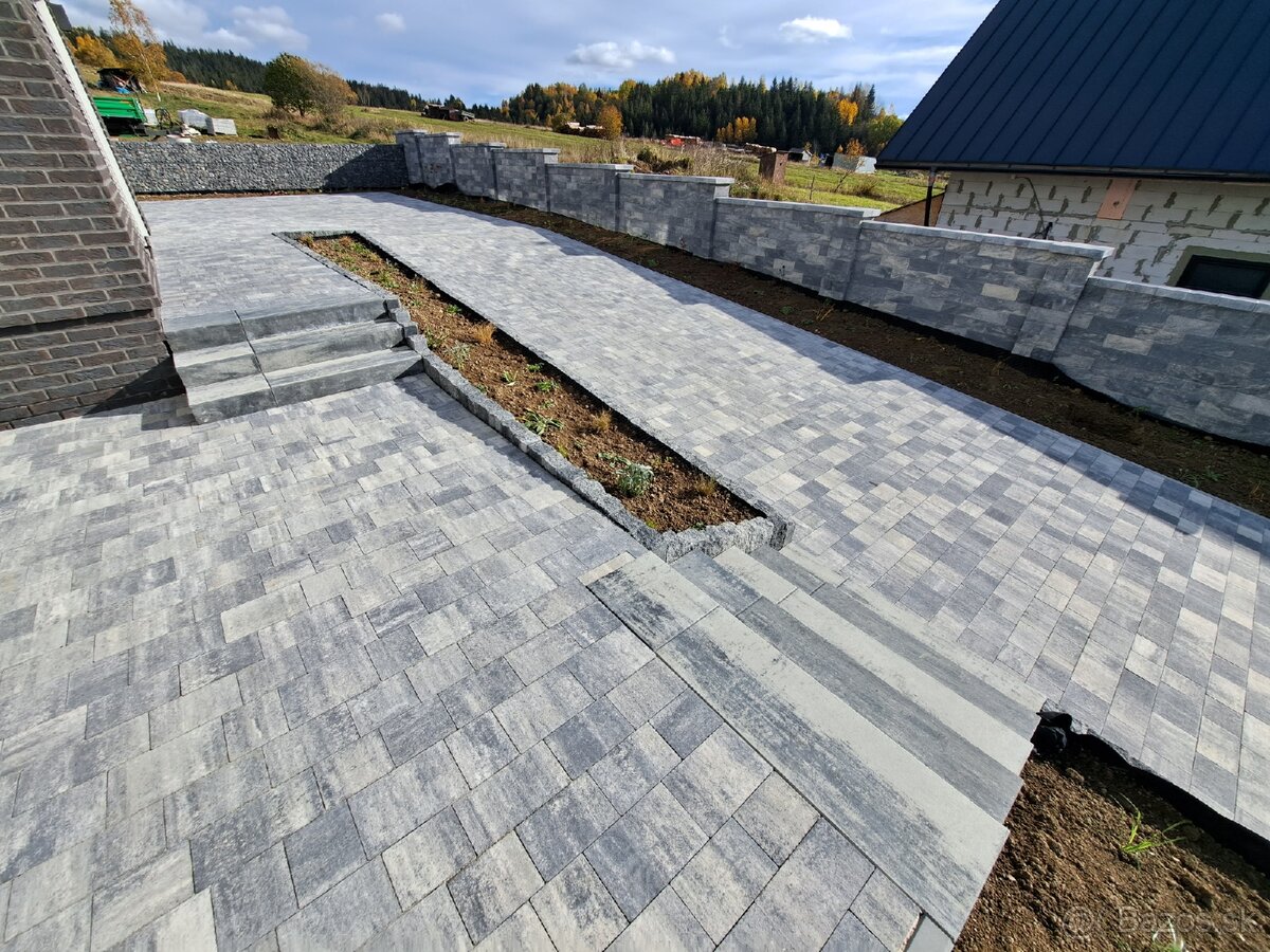 Pokládka zámkovej dlažby - 19