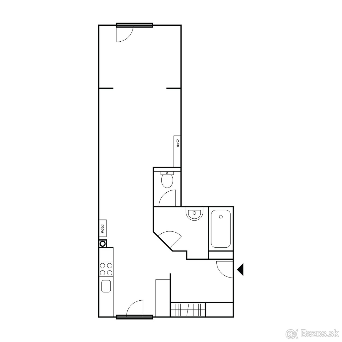 2-izbový byt, 60 m2, Malinovo centrum - 19