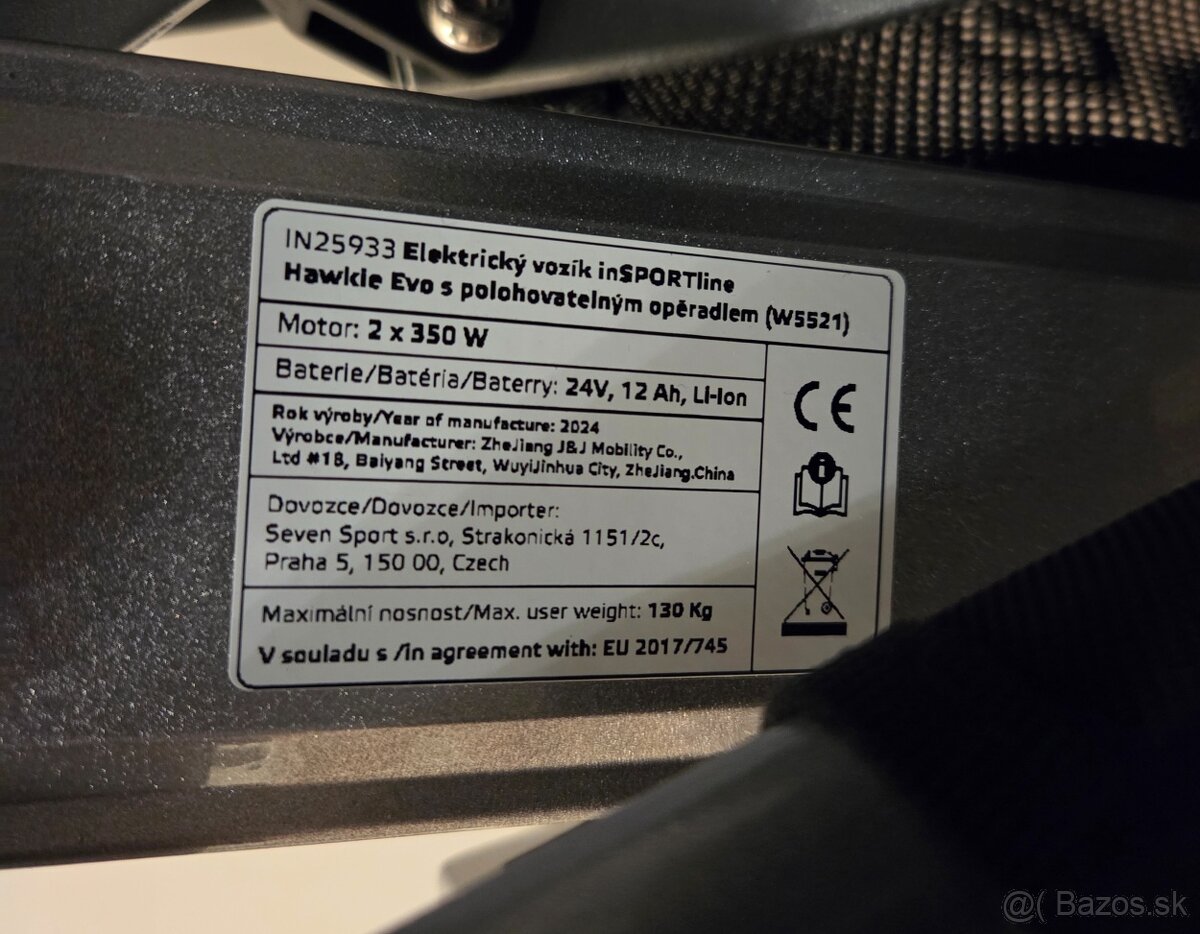 Elektrický invalidný vozík inSPORTline - 19