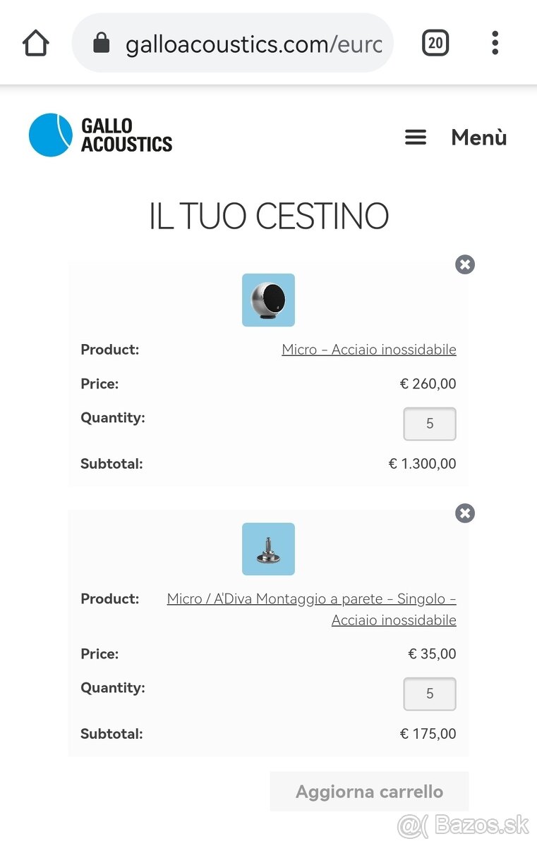 Antony Gallo design reproduktory Micro Ti 5.0 - 19