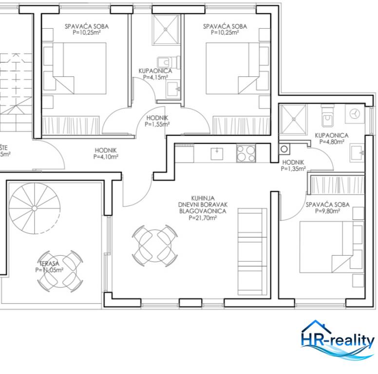 ☀Zadar/okolie(HR)–Apartmán 92m2, so záhradou, 80m od mora - 19