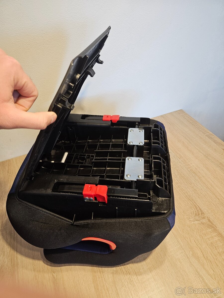 Autosedačka - podsedák CARETERO Isofix navy modrá + bordová - 19