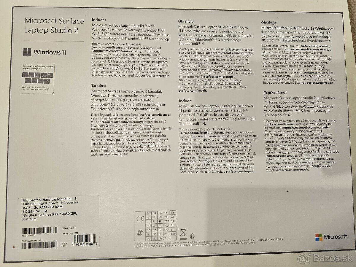 Surface Laptop Studio 2 (i7/16GB/512GB/RTX 4050) + Pero - 19