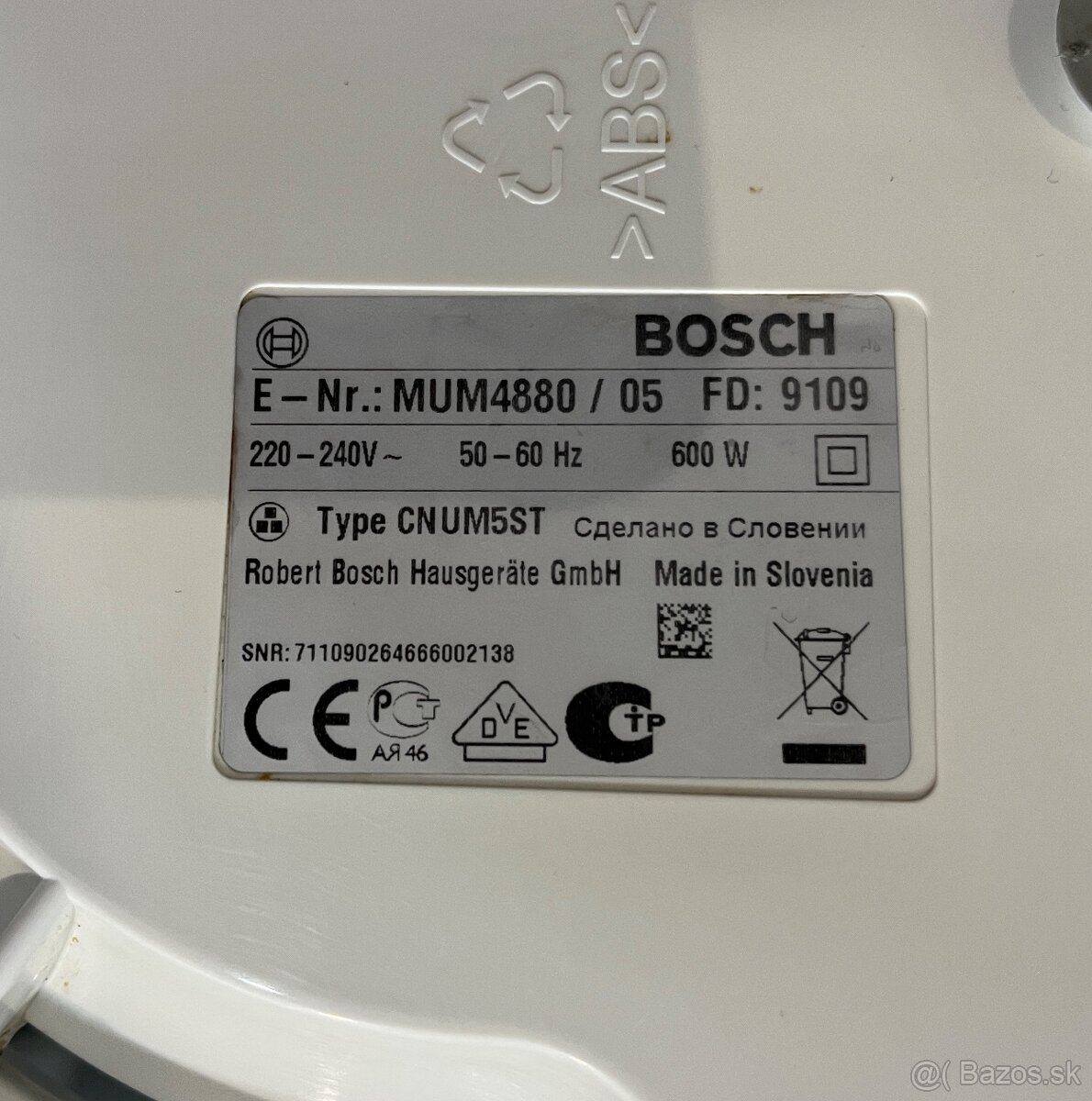 Bosch mum 4880/05 600W kuchynský robot - 19