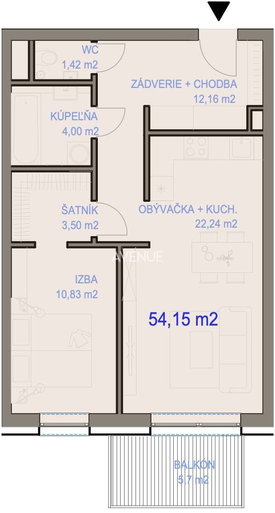 AVENUE | moderný a priestranný 2i byt v novom projekte, Geol - 19