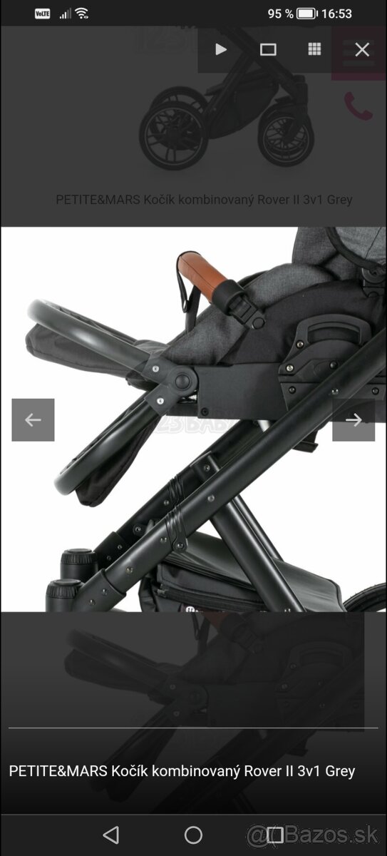 PETITE&MARS Kočík 3kombinácia Rover II - 19