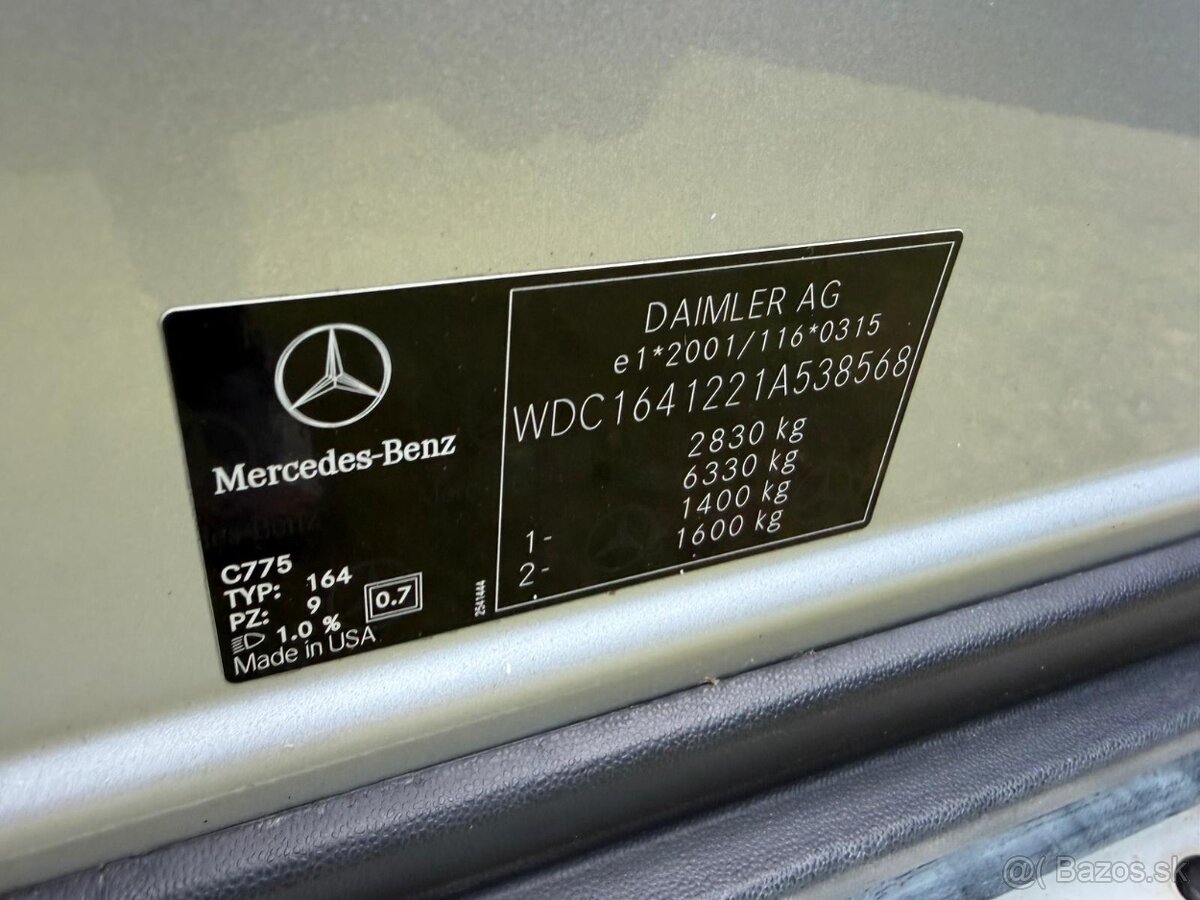 MERCEDES-BENZ ML 350 CDI 4 MATIC, 165 KW, ČR - 19