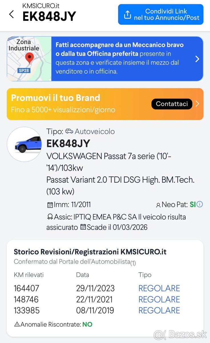 Volkswagen Passat Variant 2.0TDI DSG HIGHLINE 180000KM - 19