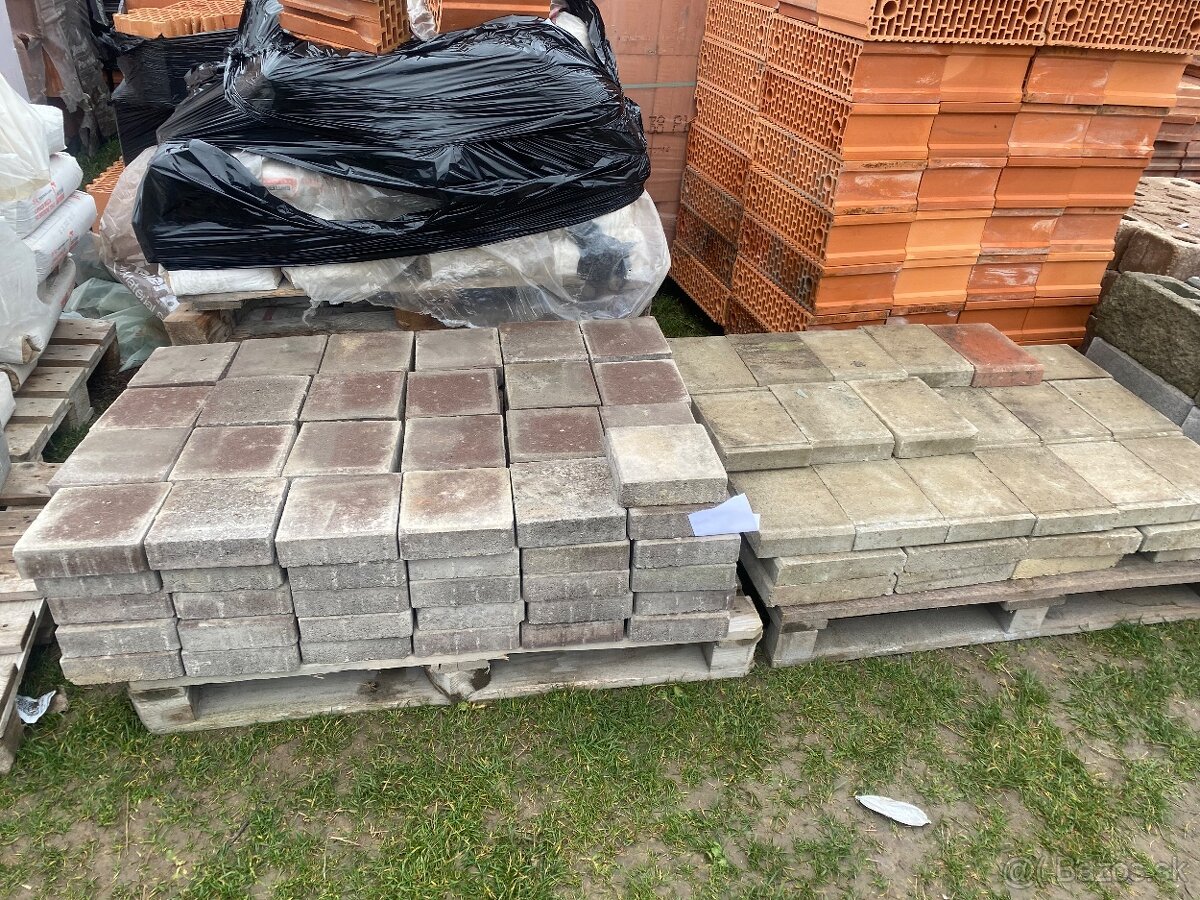 Zámková dlažba , okrasné tvárnice , betónové strešný - 19