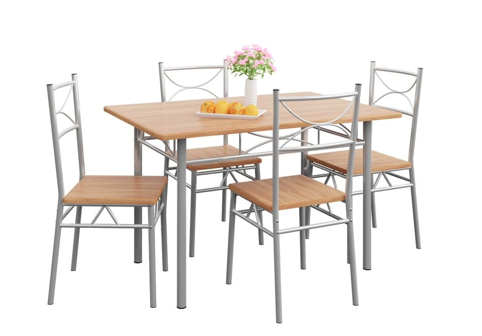 5 dielna jedálenská zostava stôl a 4 stoličky - 5 farieb - 19