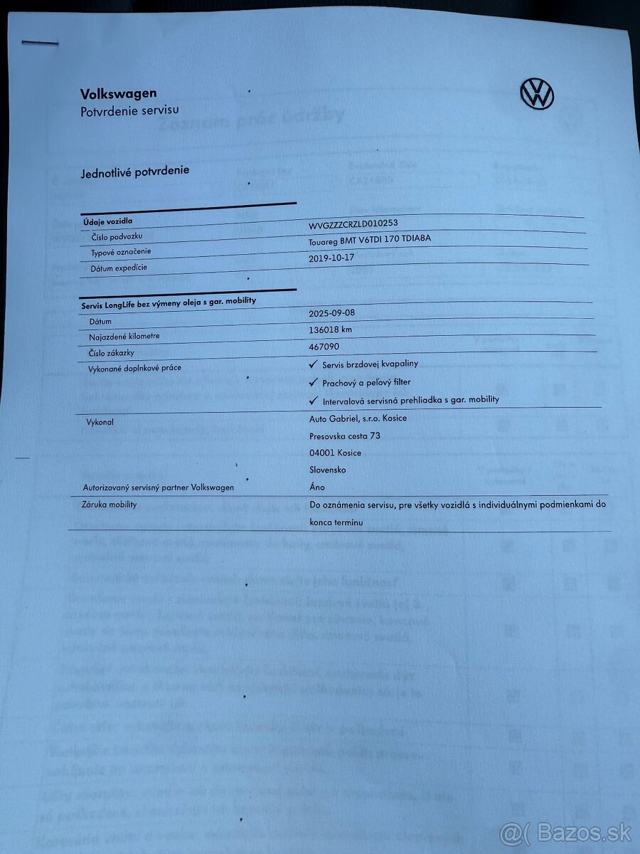 VOLKSWAGEN TOUAREG 3.0TDI 4x4 TOP STAV 138tkm - 19