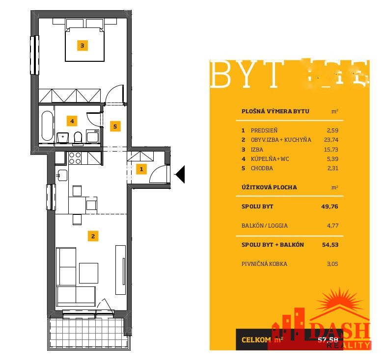 Na prenájom 2 izbový byt s vyhradeným park. miestom, Trenčín - 19