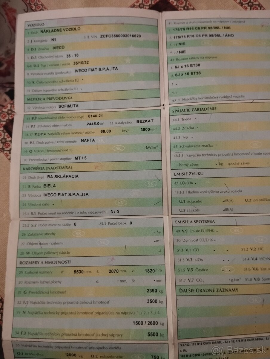 Vyklapac Iveco dailly do 3.5T - 19