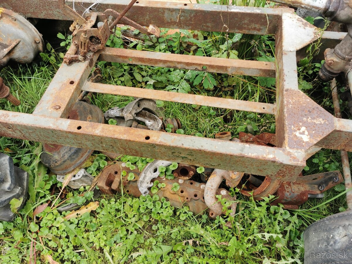 Náprava zadná s brzdou, uhlová prevodovka, malotraktor - 19