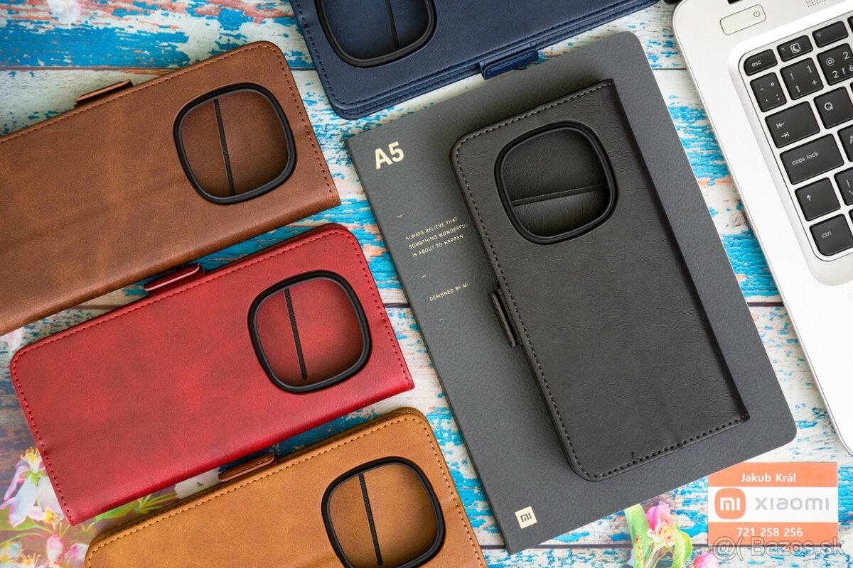 Zatváracie puzdro s bočným pásikom pre Xiaomi, Redmi a Poco - 19