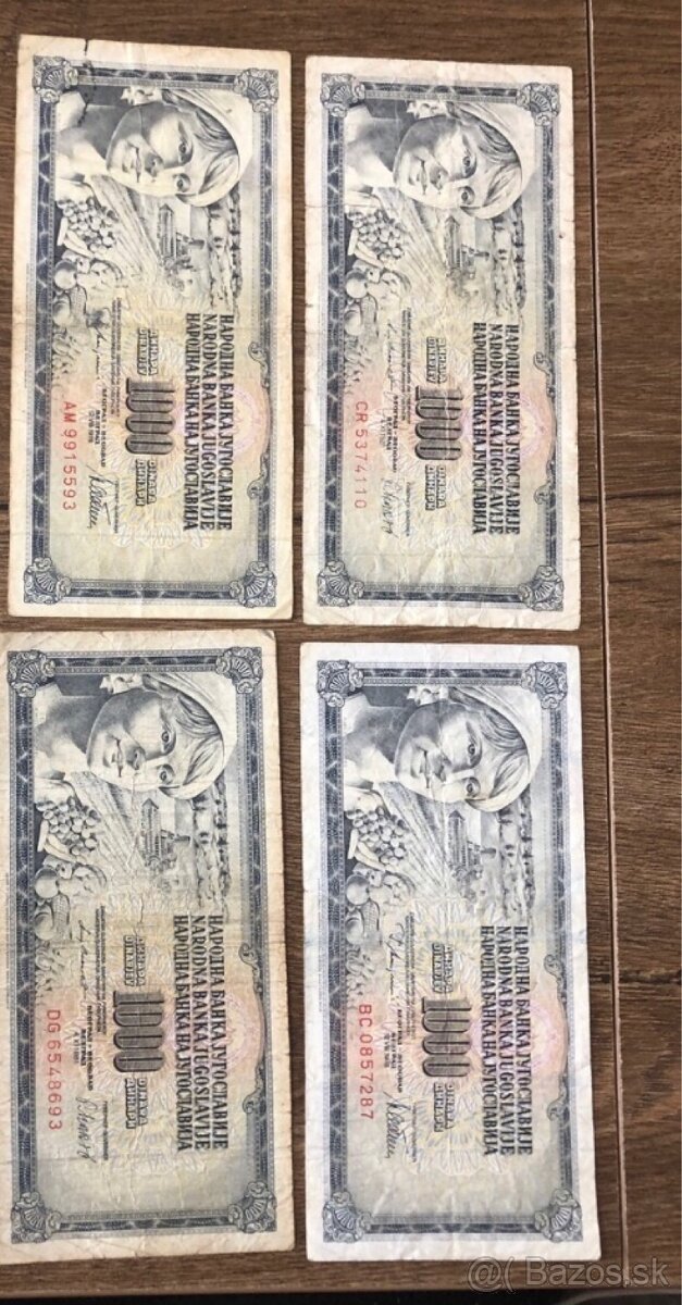 Bankovky JUHOSLAVIA 5 - 19