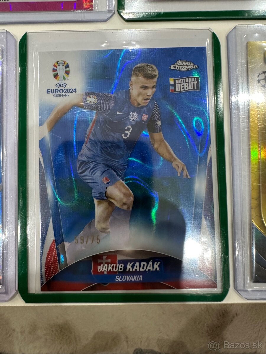 TOPPS CHROME FUTBALOVÉ KARTY LIMITOVANÉ KARTIČKY - 19