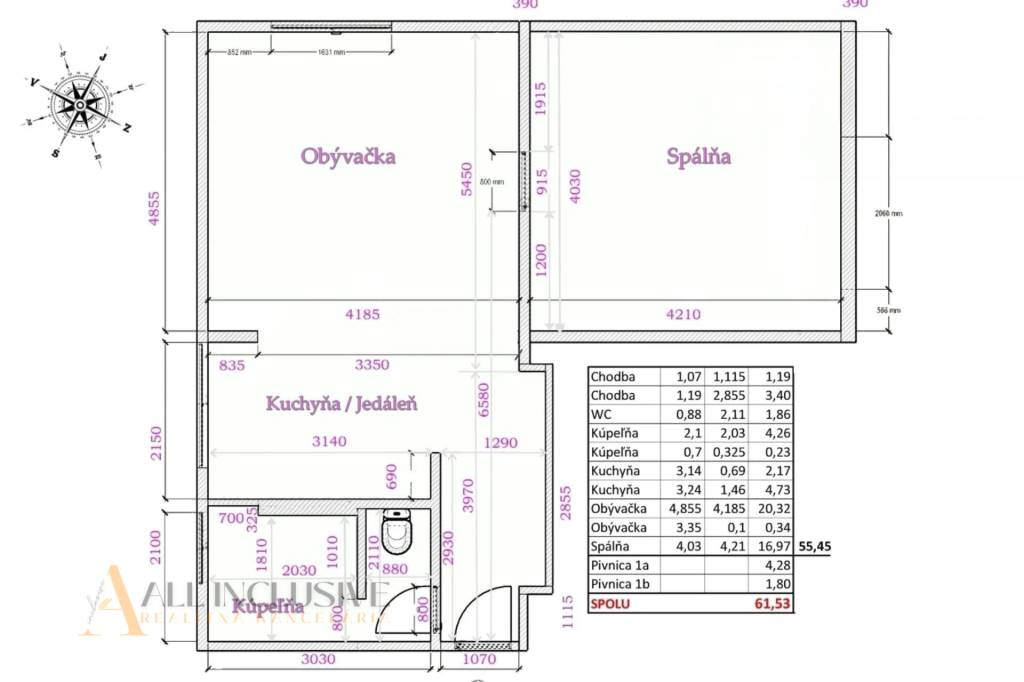 ALL INCLUSIVE I ČERSTVO ZREKONŠTRUOVANÝ 2 IZBOVÝ BYT SLÁDKOV - 19